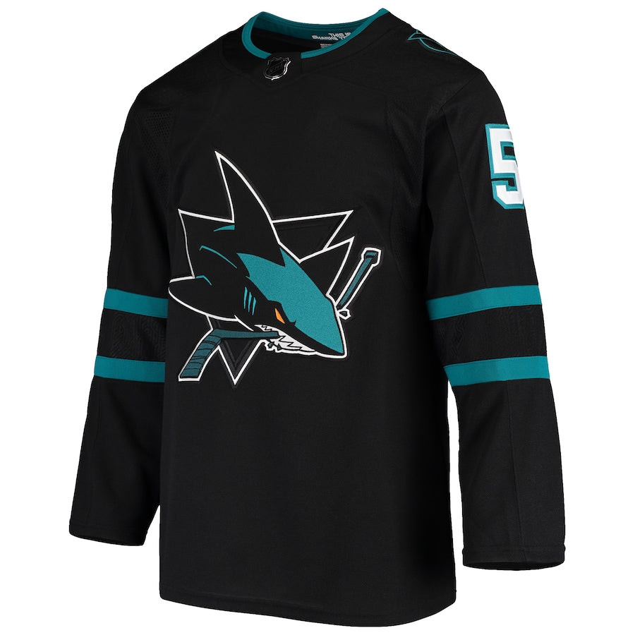 Men's San Jose Sharks Radim Simek  Black Alternate Authentic Jersey