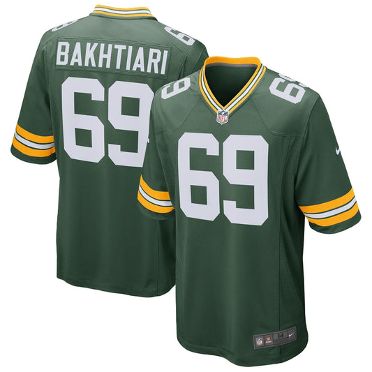 David Bakhtiari Green Bay Packers  Game   Jersey - Green