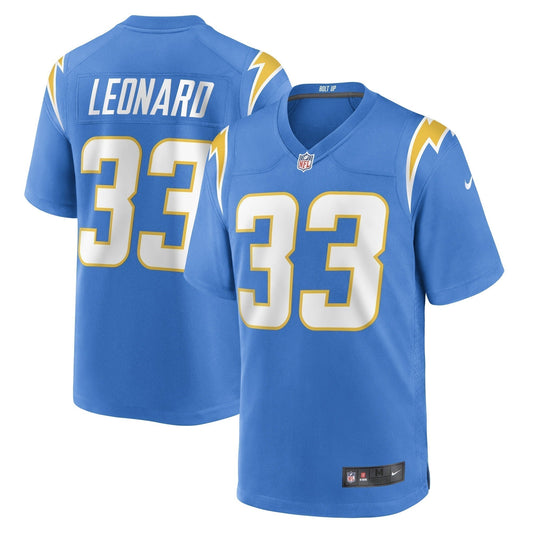 Deane Leonard Los Angeles Chargers  Game   Jersey - Powder Blue
