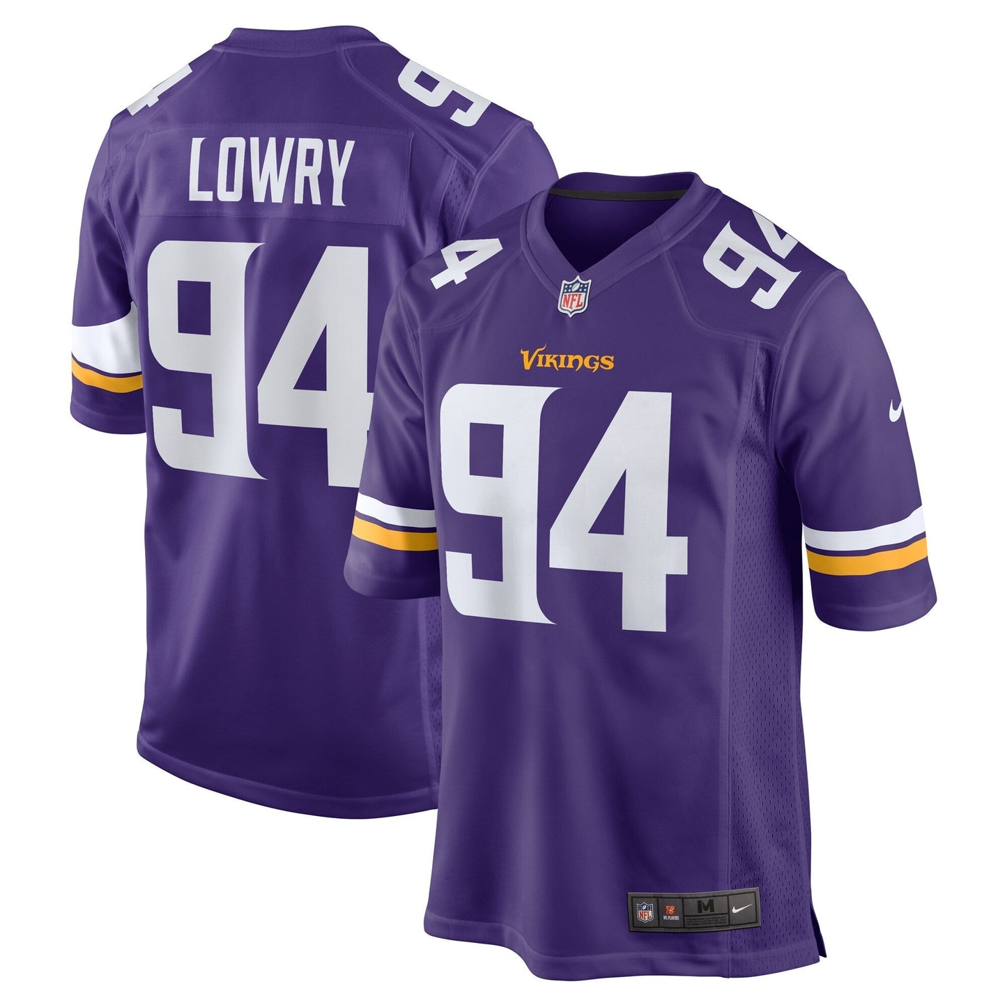 Dean Lowry Minnesota Vikings  Game   Jersey - Purple