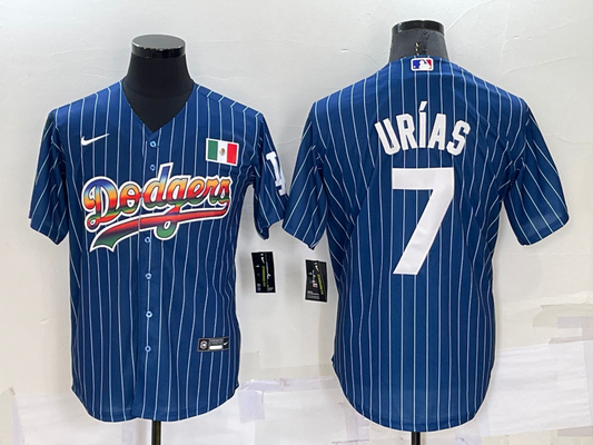 Men's Los Angeles Dodgers Julio Urias Blue Fashion Stitched Jersey