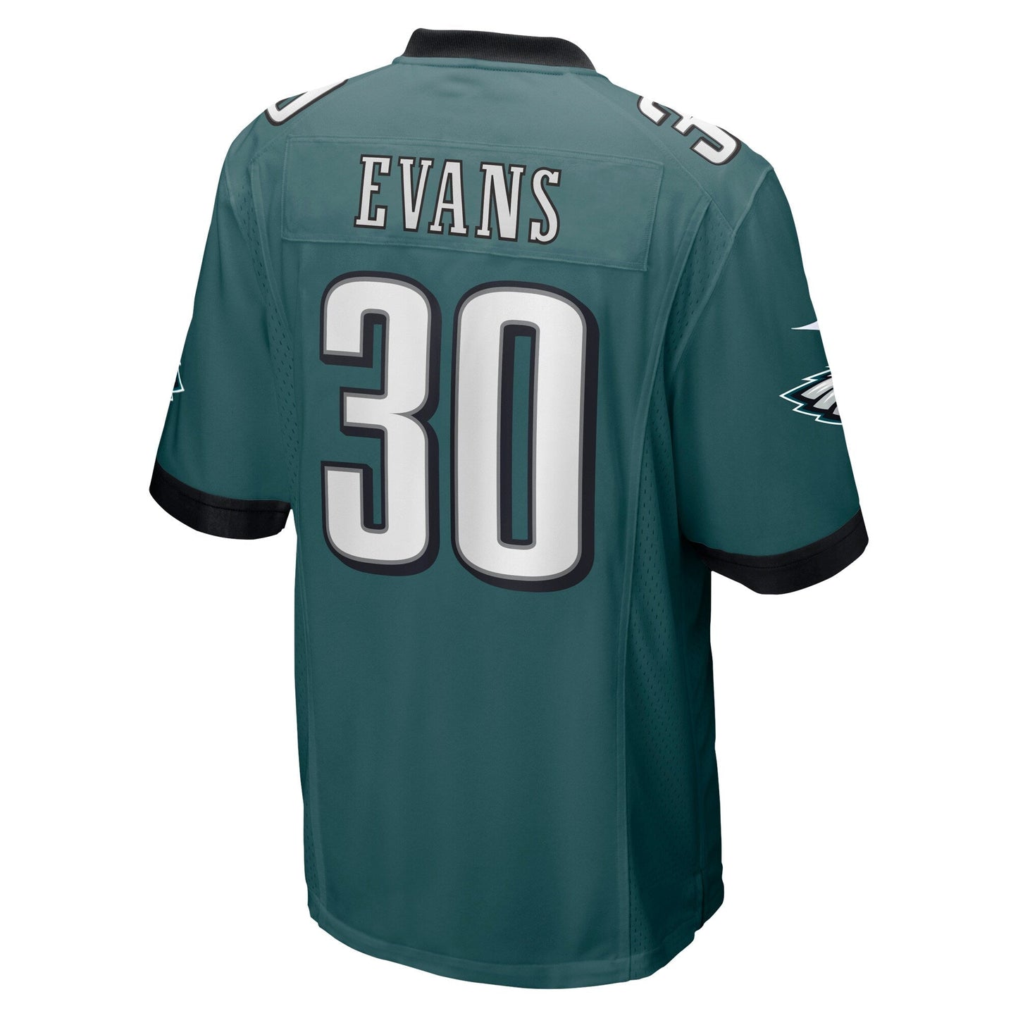 Justin Evans Philadelphia Eagles  Game   Jersey - Midnight Green