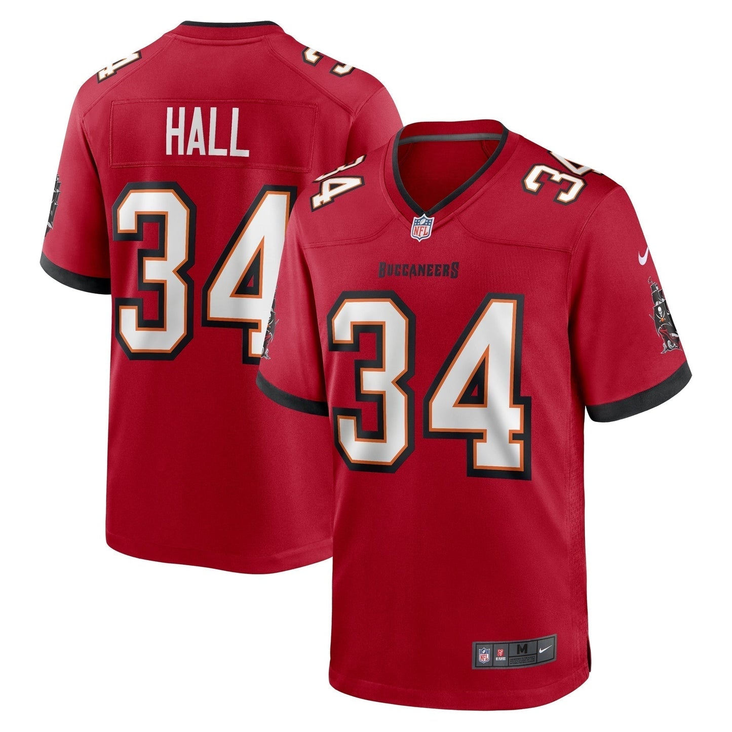 Bryce Hall Tampa Bay Buccaneers  Team Game Jersey -  Red