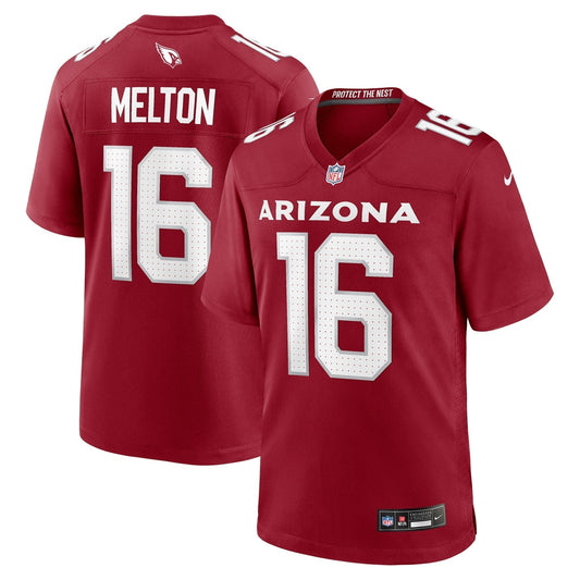Max Melton Arizona Cardinals  Team Game Jersey -  Cardinal