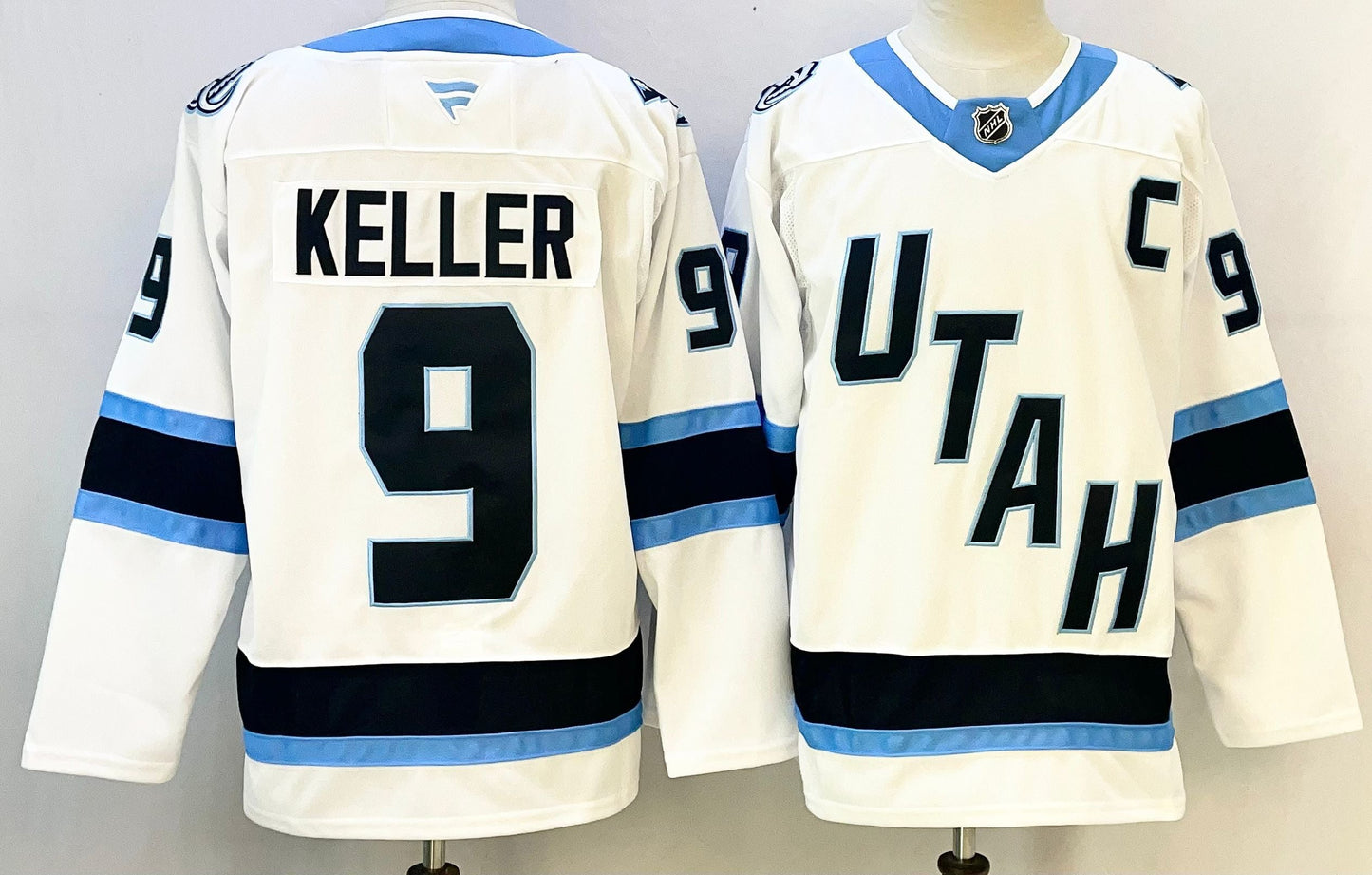 Men's Utah Mammoth Clayton Keller #9 Fanatics White Game Jersey