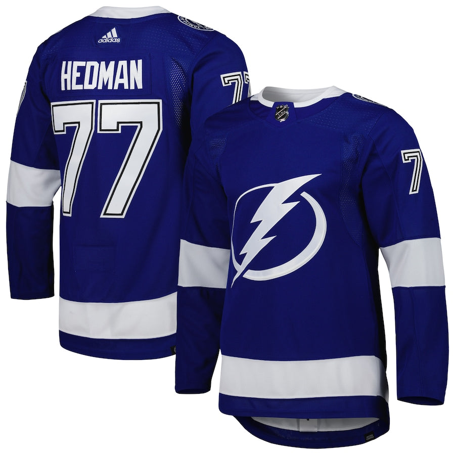 Men's Tampa Bay Lightning Victor Hedman  Blue Primegreen Authentic Player Jersey