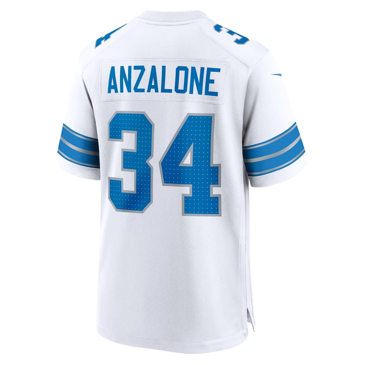 Alex Anzalone Detroit Lions  White Game Jersey -  White