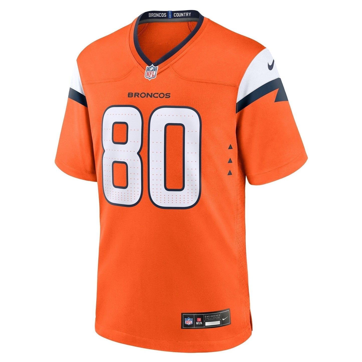 Greg Dulcich Denver Broncos  Team Game Jersey -  Orange