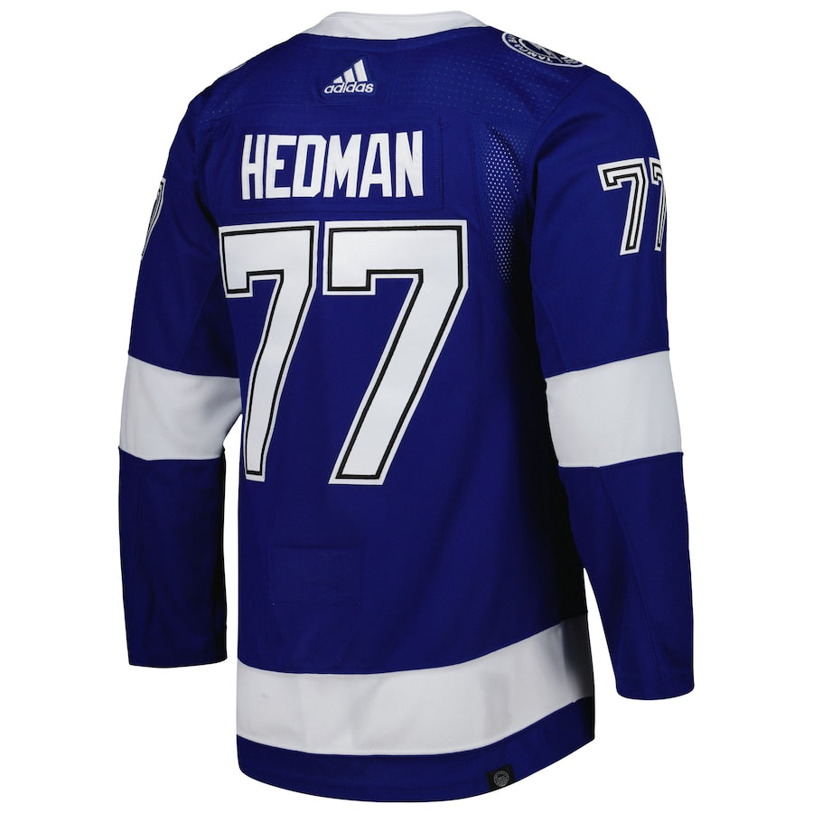 Men's Tampa Bay Lightning Victor Hedman  Blue Primegreen Authentic Player Jersey