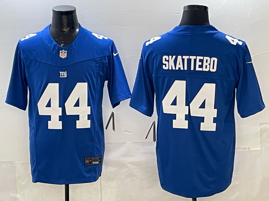 Men's New York Giants Cam Skattebo Royal Player Game Jersey
