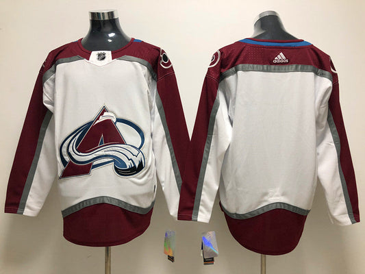 Men's Colorado Avalanche White Away Primegreen Authentic Blank Jersey1