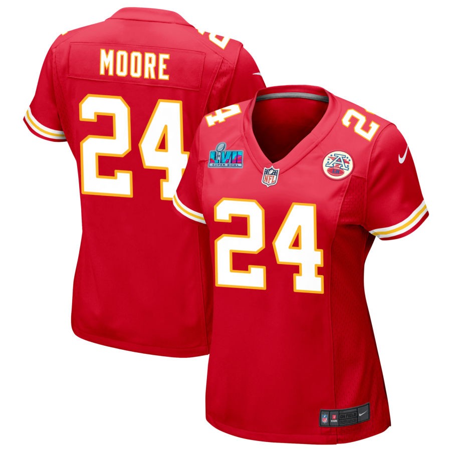 Skyy Moore Kansas City Chiefs  Women's Super Bowl LVII Game Jersey - Red