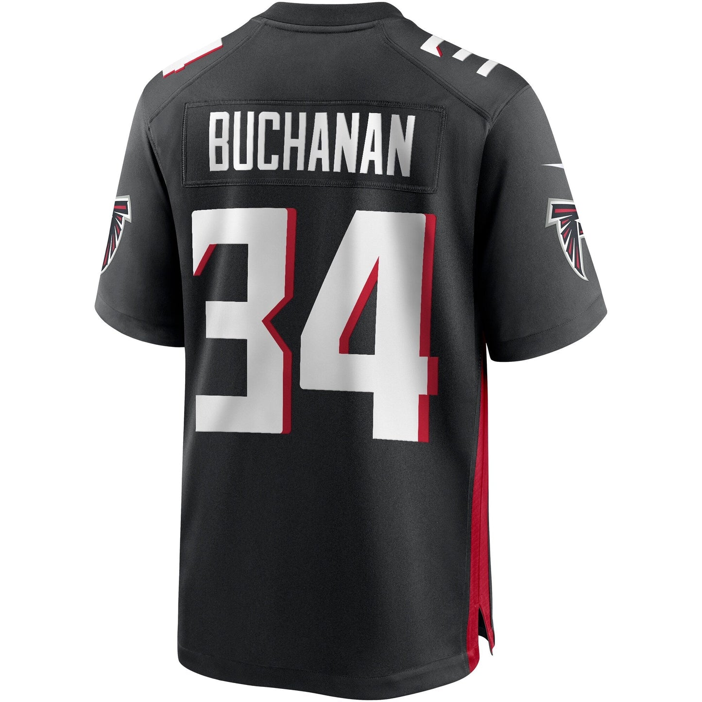 Ray Buchanan Atlanta Falcons  Game Retired   Jersey - Black