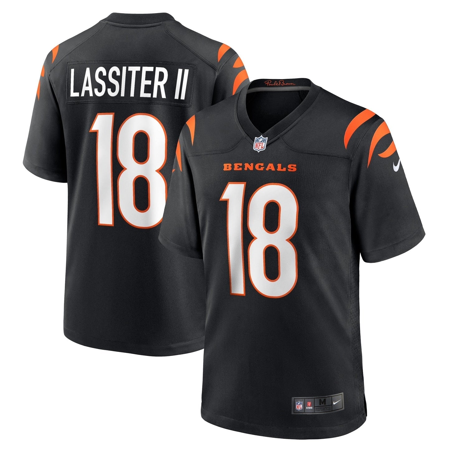 Kwamie Lassiter II Cincinnati Bengals  Game   Jersey - Black