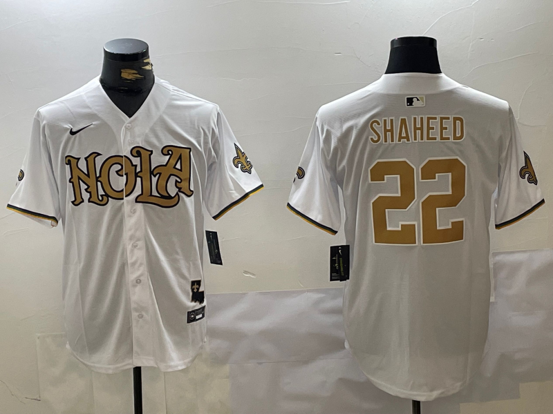 Men's New Orleans Saints Rashid Shaheed White Player Jersey