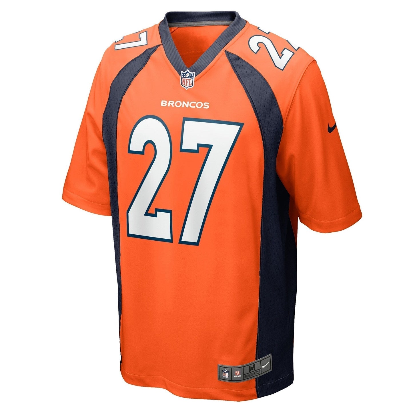 Damarri Mathis Denver Broncos  Game   Jersey - Orange