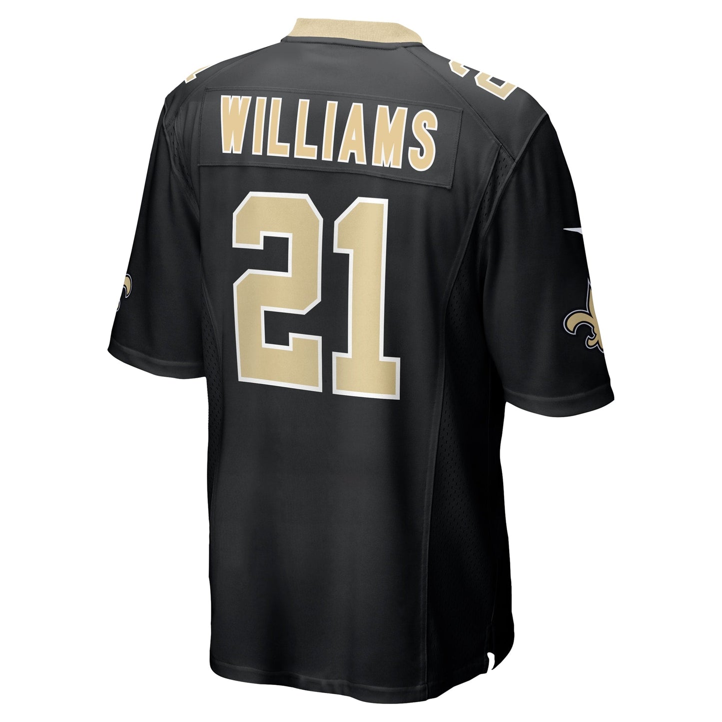 Jamaal Williams New Orleans Saints  Game   Jersey - Black