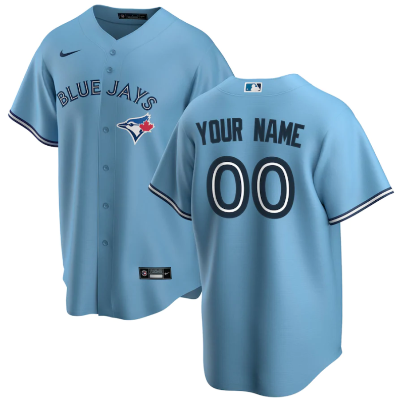 Men's Toronto Blue Jays1 Blue Replica Custom Jersey