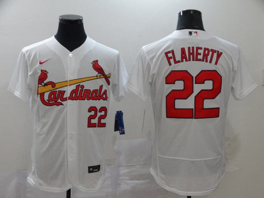 Men's St. Louis Cardinals Jack Flaherty #22 White Replica Baseball Jersey1
