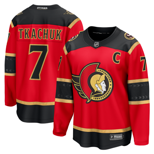 Men's Ottawa Senators Brady Tkachuk Fanatics Red Alternate Premium Player Jersey