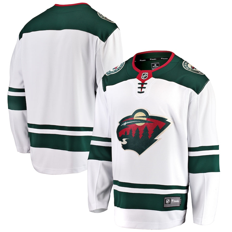 Minnesota Wild Breakaway Away Blank Jersey - White