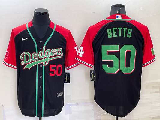 Men's Los Angeles Dodgers Mookie Betts Black Alternate Game Jersey