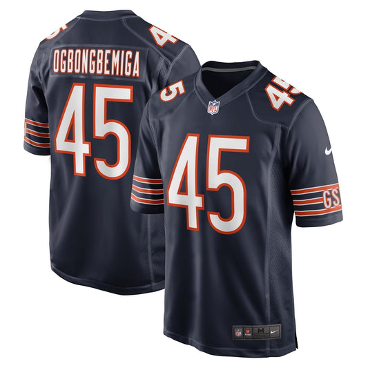 Amen Ogbongbemiga Chicago Bears  Game Jersey -  Navy