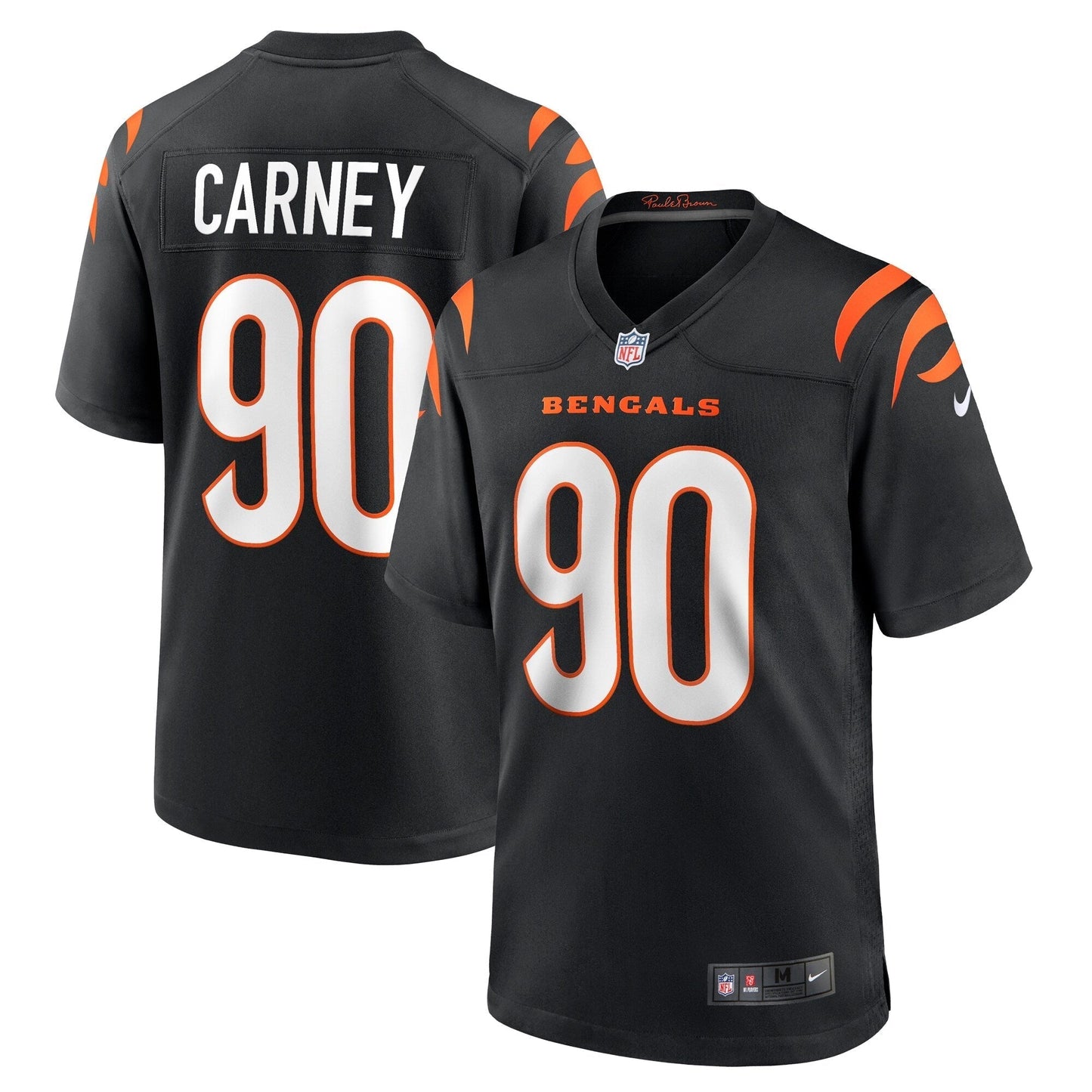 Owen Carney Cincinnati Bengals  Home Game   Jersey - Black