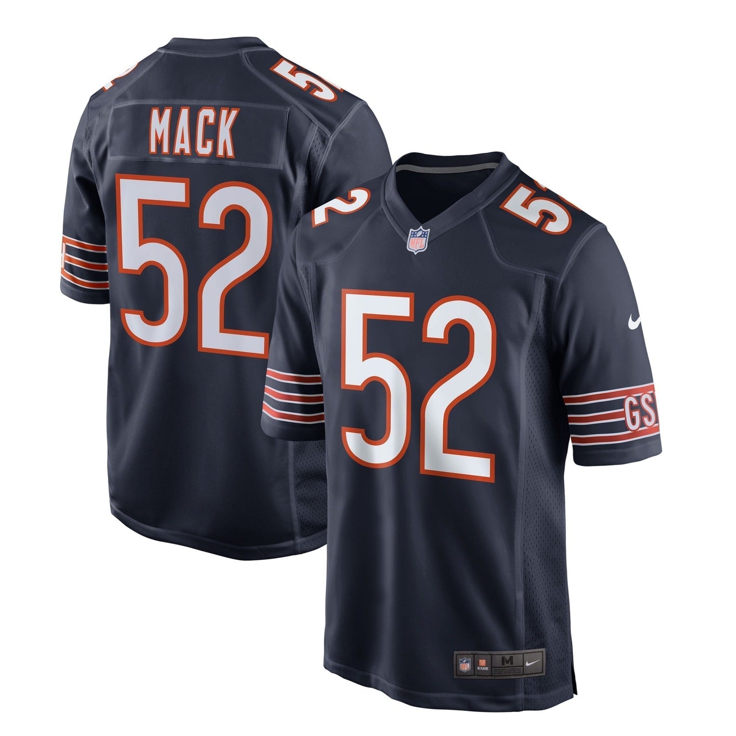 Khalil Mack Chicago Bears  Game   Jersey - Navy