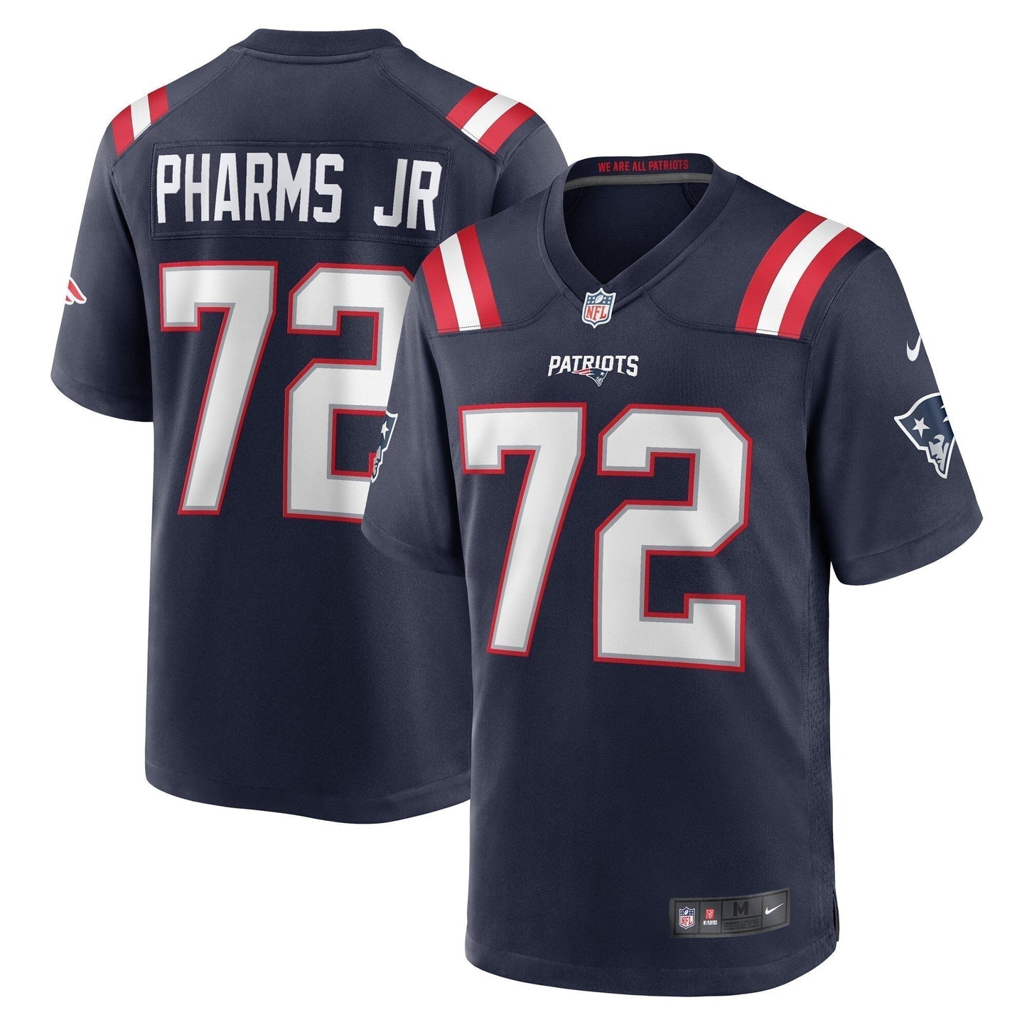 Jeremiah Pharms Jr. New England Patriots  Game   Jersey - Navy