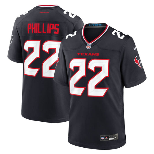 Jacob Phillips Houston Texans  Game Jersey -  Navy