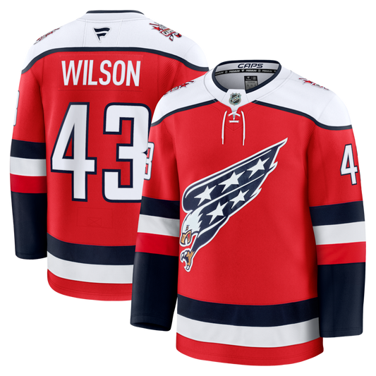 Men's Washington Capitals Tom Wilson Fanatics Red Alternate Premium Player Jersey