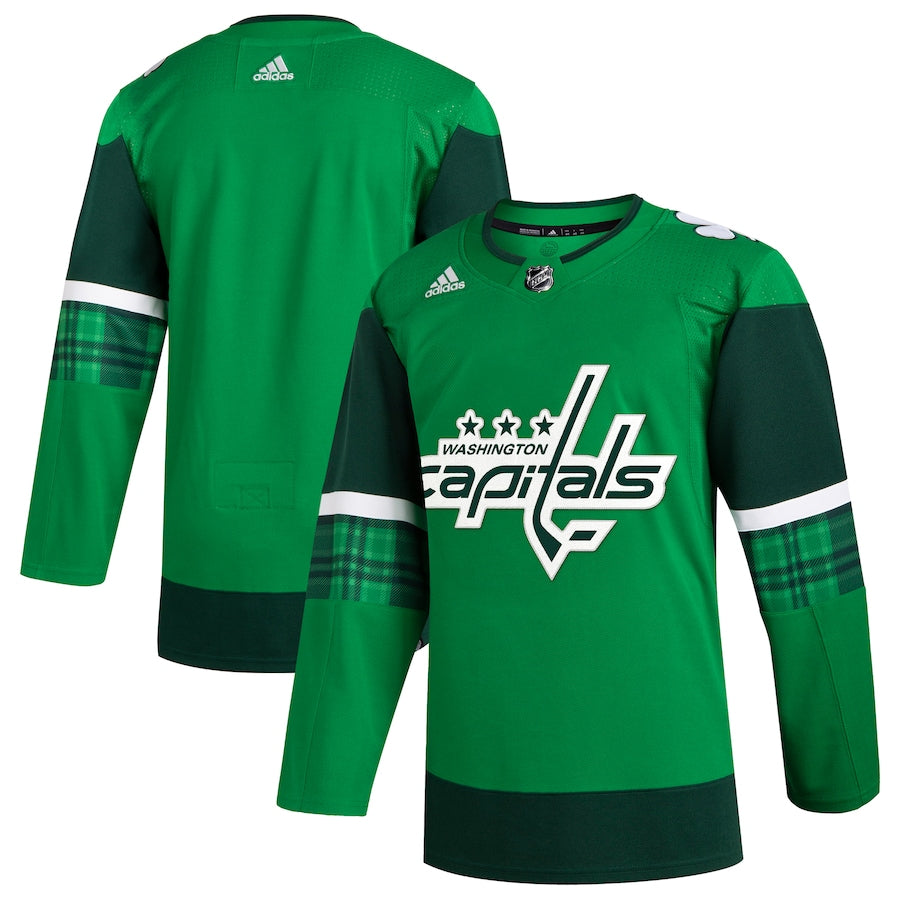 Custom Men's Washington Capitals Kelly Green Jersey