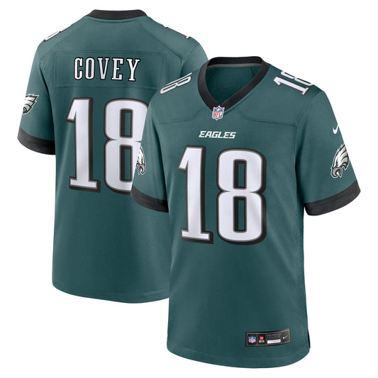 Britain Covey Philadelphia Eagles  Team Game Jersey - Midnight Green