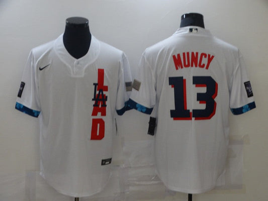 Men's Los Angeles Dodgers Max Muncy White All Star Player Jersey