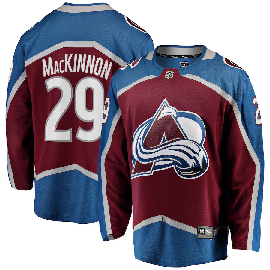 Nathan MacKinnon Colorado Avalanche Breakaway Jersey - Burgundy