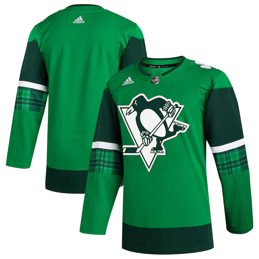 Men's Pittsburgh Penguins  Kelly Green 2023 St. Patrick's Day Primegreen Authentic Jersey
