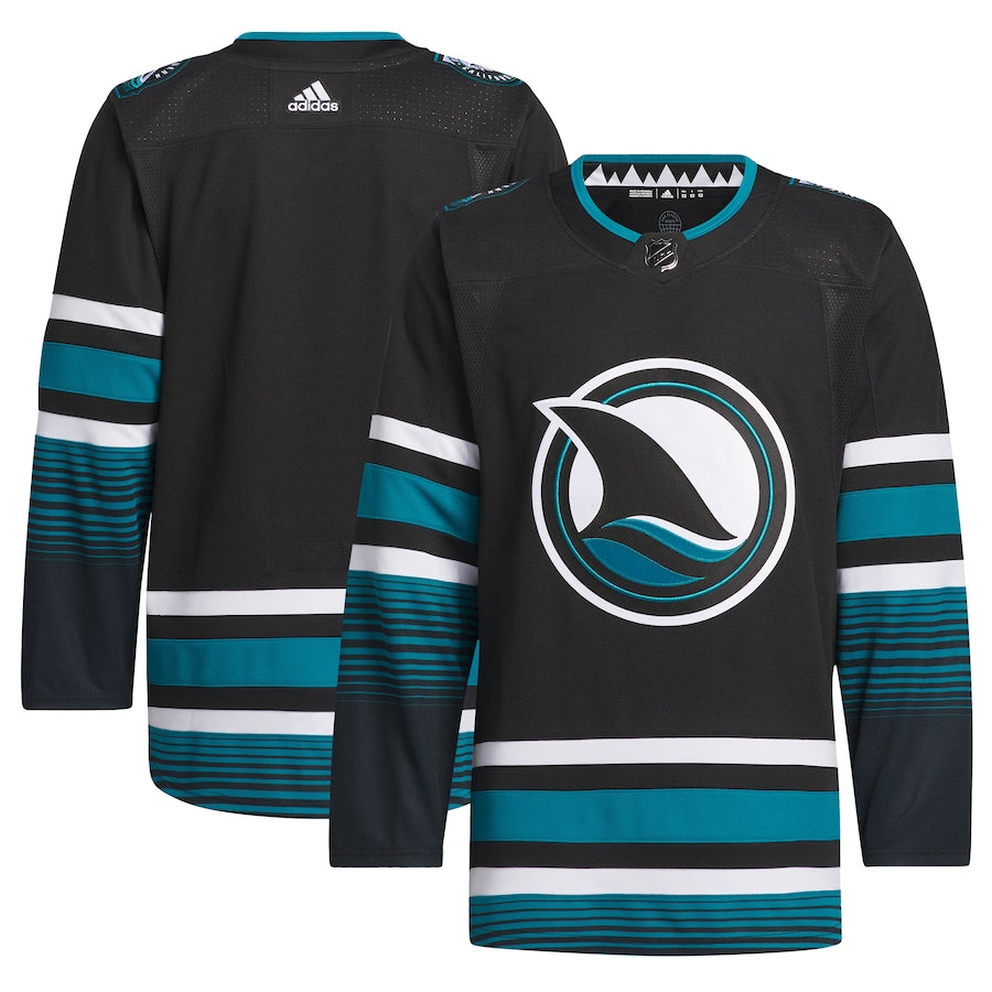 Men's San Jose Sharks  Black Alternate Authentic Primegreen Jersey