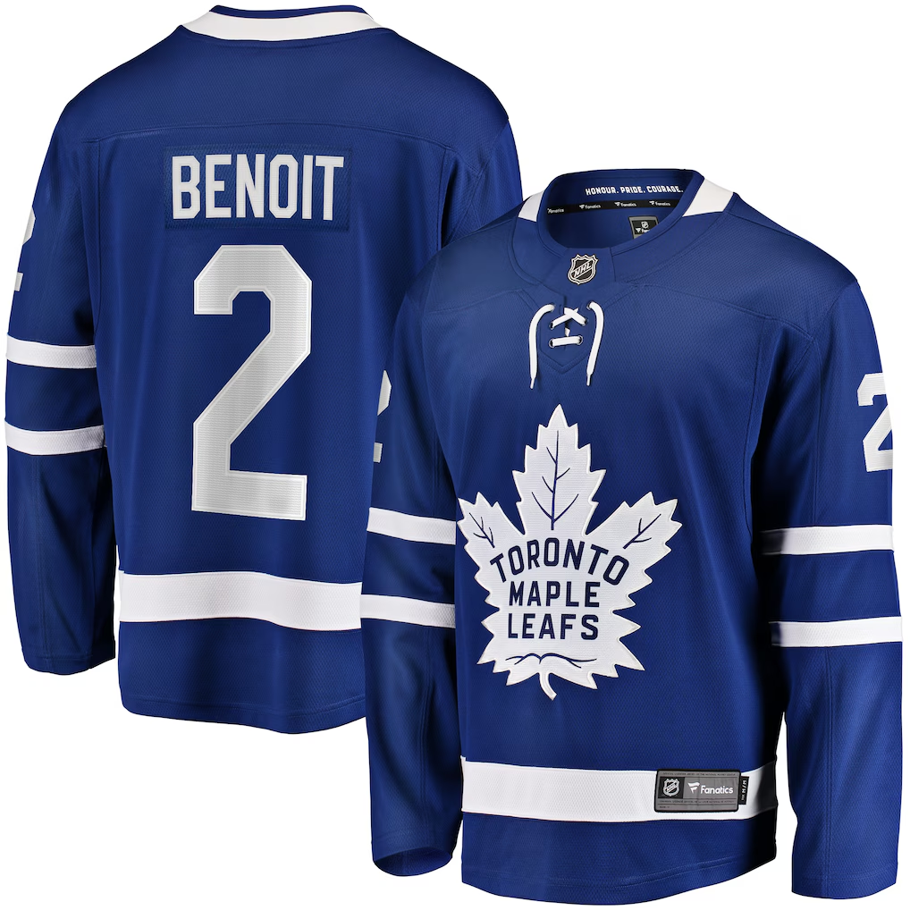 Men's Toronto Maple Leafs Simon Benoit Fanatics Blue Home Breakaway Player Jersey