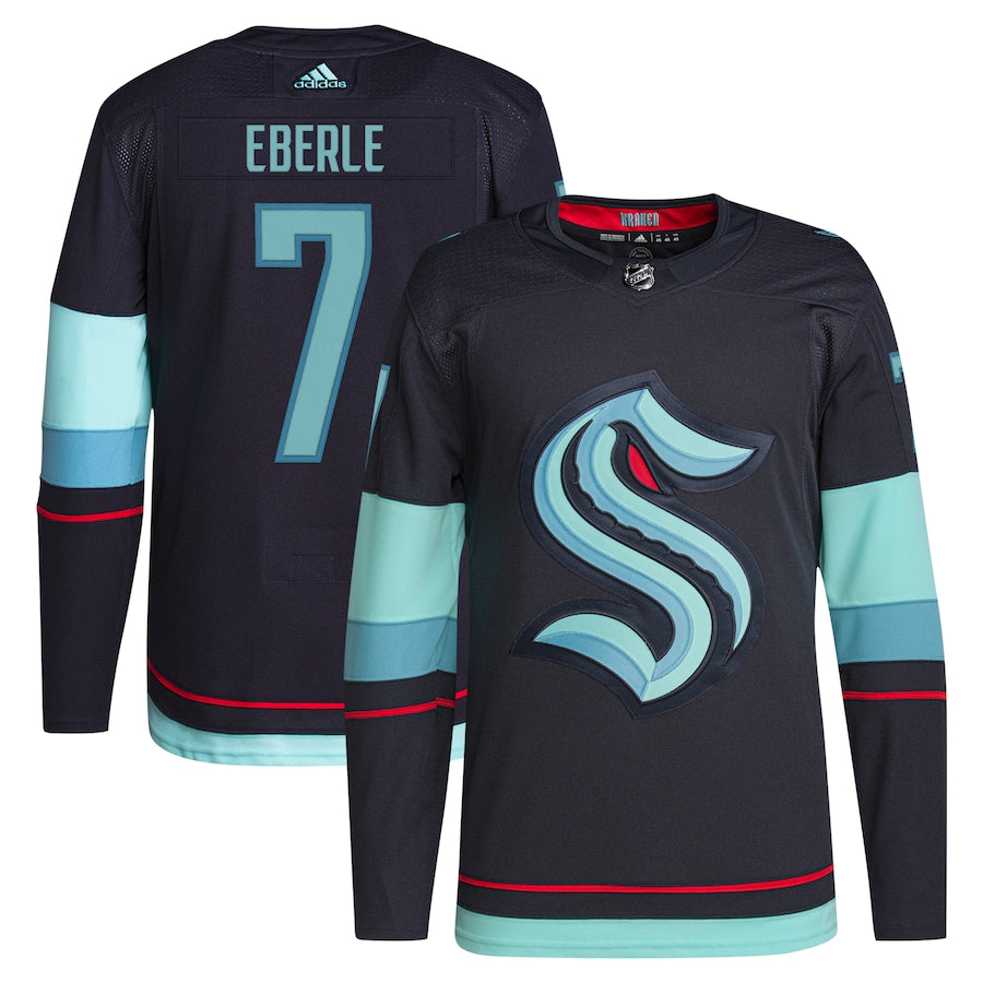 Men's Seattle Kraken Jordan Eberle  Navy Home Primegreen Authentic Pro Player - Jersey