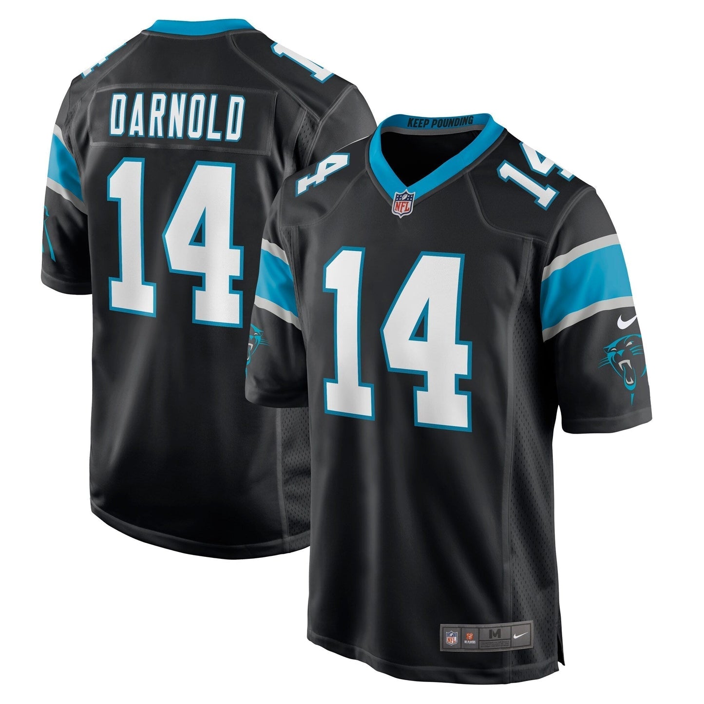 Sam Darnold Carolina Panthers  Game   Jersey - Black