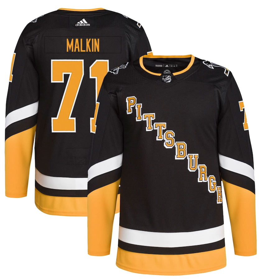 Men's Pittsburgh Penguins Evgeni Malkin  Black Alternate Primegreen Authentic Player Jersey