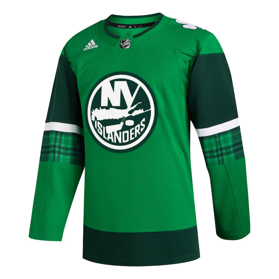 Custom New York Islanders 2023 St. Patrick's Day Primegreen Jersey - Kelly Green
