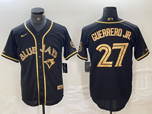 Men's Toronto Blue Jays Vladimir Guerrero Jr. Black Replica Baseball Jersey