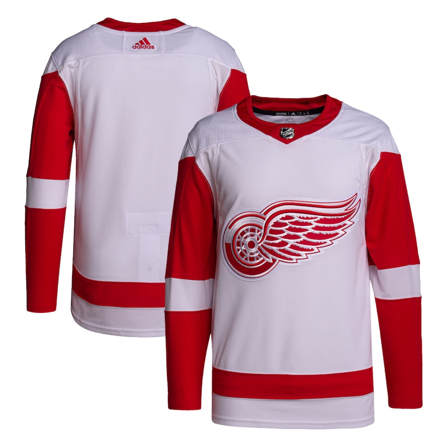 Detroit Red Wings Men's Away Primegreen   Jersey - White