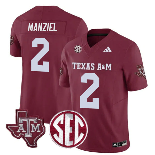 Johnny Manziel Texas A&M Aggies Football Home Jersey  Maroon
