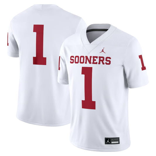 Oklahoma #1 Sooners Game Jersey - White