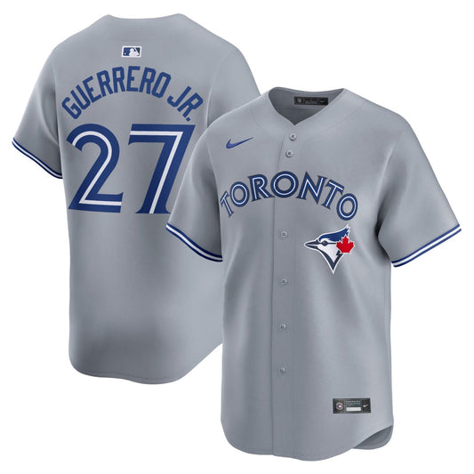 Vladimir Guerrero Jr Toronto Blue Jays Road Limited Jersey  Grey