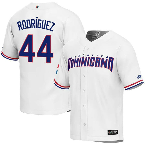 Julio Rodrguez Dominican Baseball Seattle Mariners World Baseball Classic Jersey  White